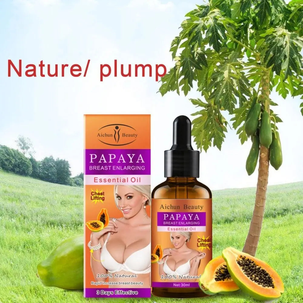 Breast care essential Papaya Oil 30ML-Breast enhancement, firming lifting chest, nourishing replenishment Louisiana Mart