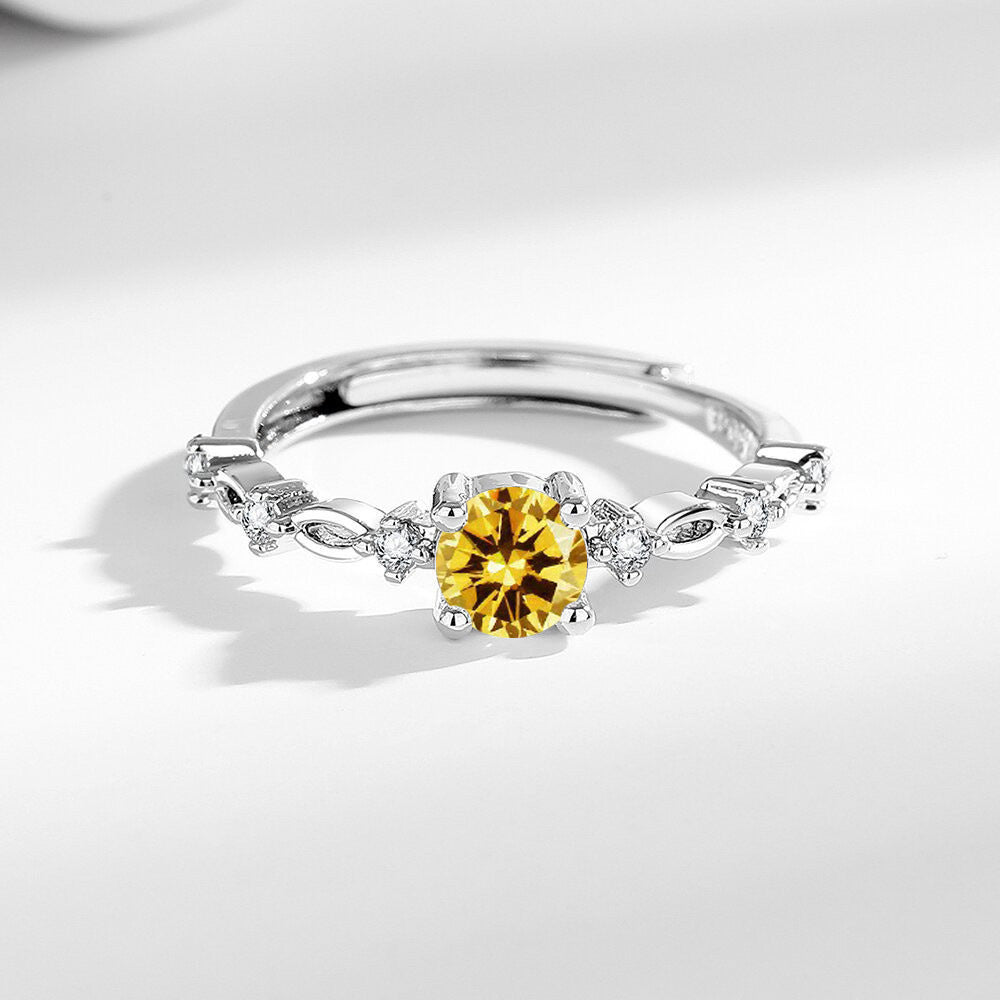 Moissanite Ring Female Ring High-grade Light Luxury