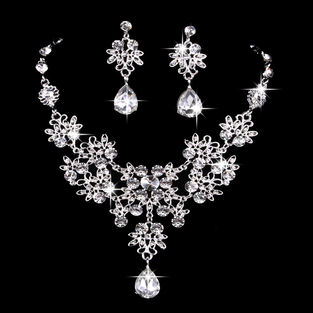 Wedding Jewelry Set Butterfly Water Drop Bridal Accessories