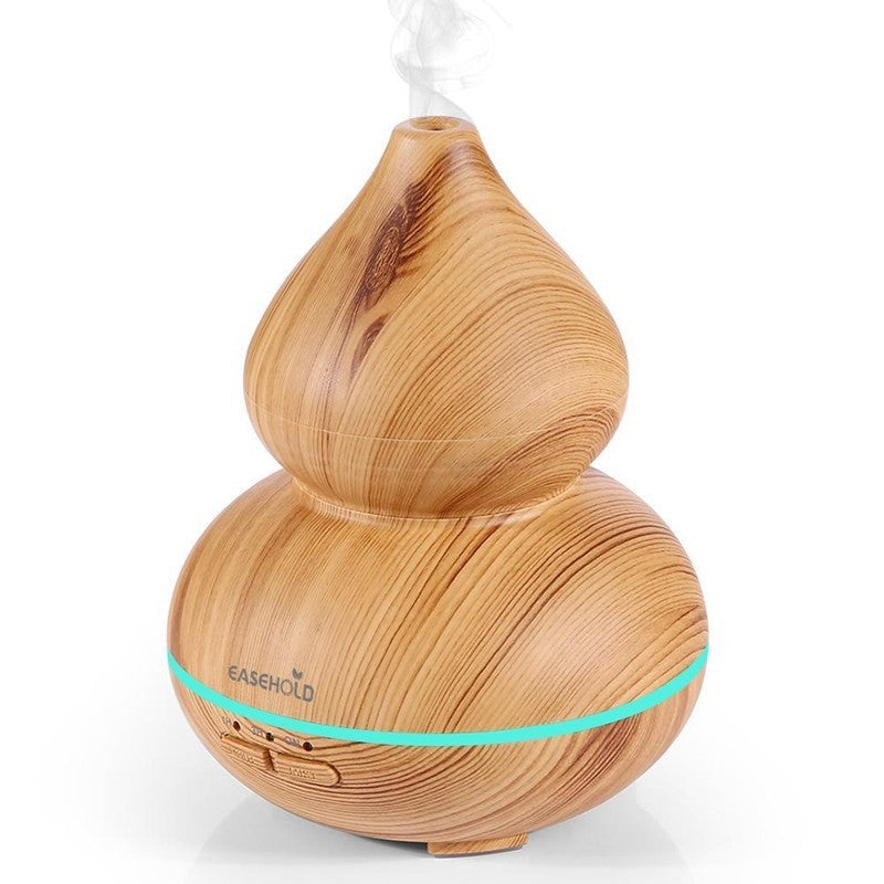 Ultrasonic Humidifier 150ml Wood Grain Aromatherapy Mist