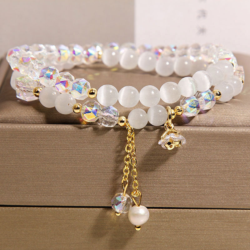 Opal Double Ring Bracelet in Louisiana | Chinese Light Luxury Style