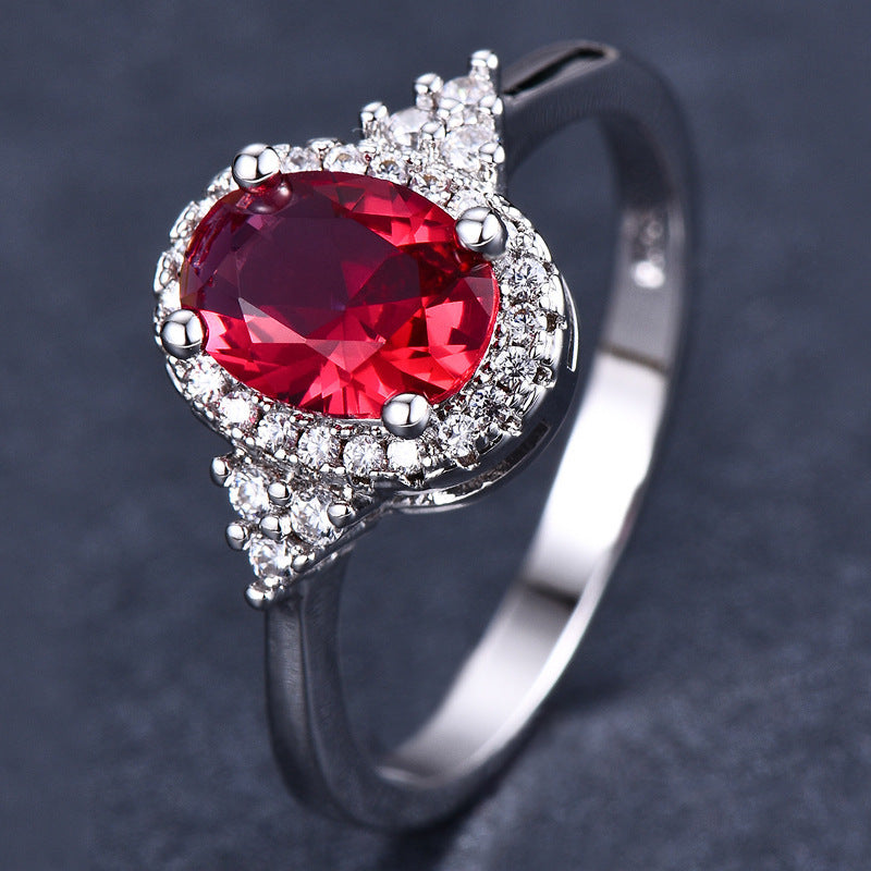 Ruby Ring Oval Shape