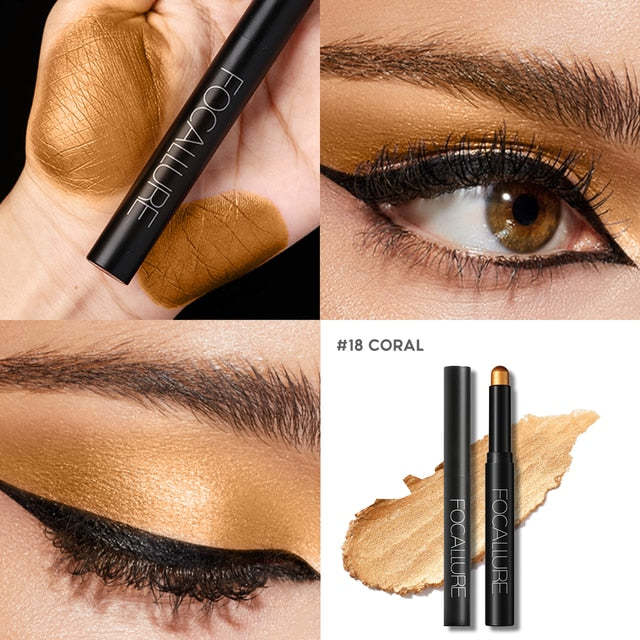 Focallure 12 colors Eyeshadow Eyeliner Pencil In One