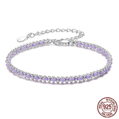 Original S925 Sterling Silver And Cotton String Woven Bracelet