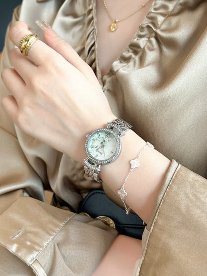 Women's Marble Dial Watch