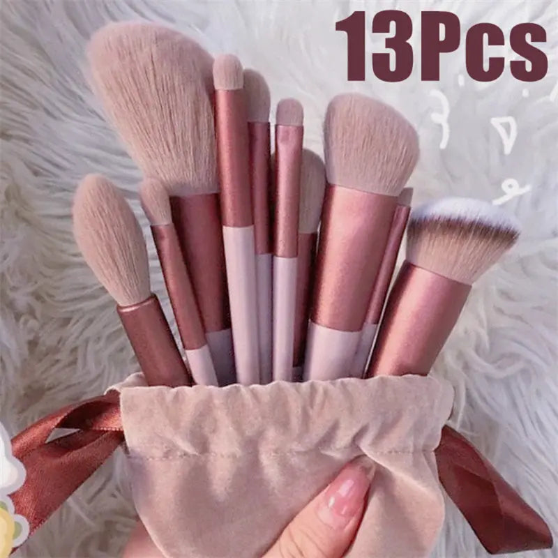 13Pcs Makeup Brush Set Make Up Concealer Brush Blush Powder Brush Eye Shadow Highlighter Foundation Brush Cosmetic Beauty Tools Louisiana Mart