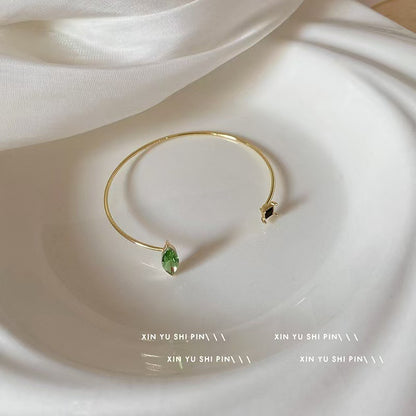 Rhinestone Bracelet Design Sense Simple Graceful White All-matching Vintage Bracelet