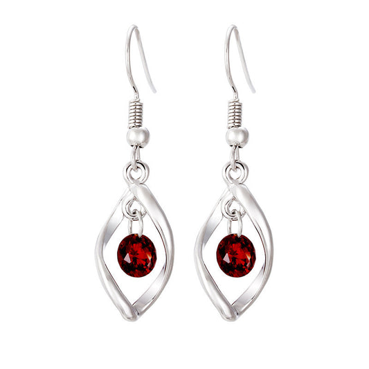 925 Silver Sterling Silver Eardrops Female Earrings Long