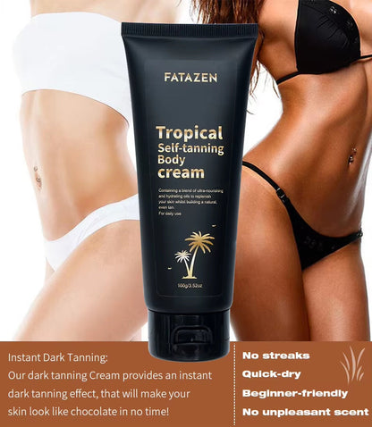 3Hrs Instant Dark Tanning Lotion Butter Body Care Sunscreen Suntan Oil Skincare OEM Self Tanner Sunless Tanning Cream For Body Louisiana Mart