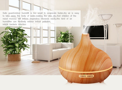 Creative Home Appliance Full Wood Grain Remote Control Aromatherapy Lamp Louisiana Mart