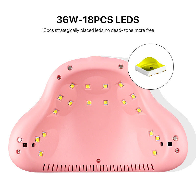 UV LED Nail Lamp 36W  Fast Gel Polish Dryer for Home Use