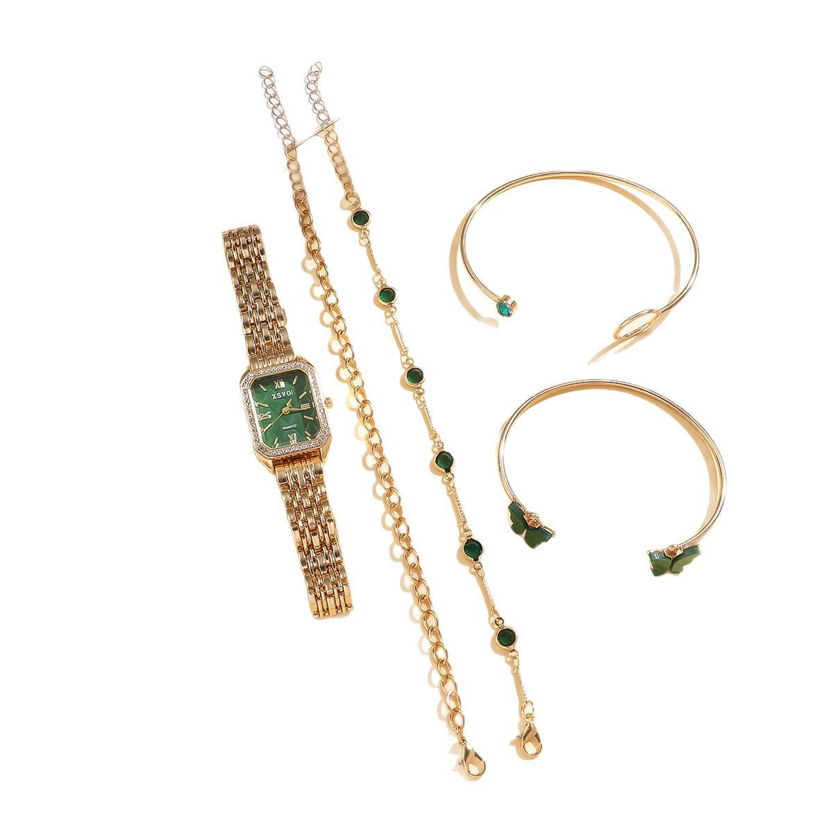 women's square watch set