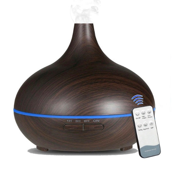 Creative Home Appliance Full Wood Grain Remote Control Aromatherapy Lamp Louisiana Mart