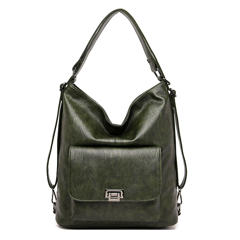 Large Capacity Leather Shoulder Bag