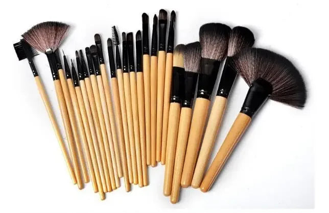 Louisiana Mart 24-Piece Professional Makeup Brush Set with Gift Bag – Face & Eye Tools Louisiana Mart
