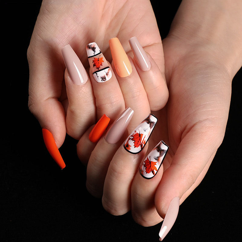 Wearing Nails, Fake Nails, Finished Ballet Nails, Cross-Border Transmission For Nail Nails To Wear 24 pieces