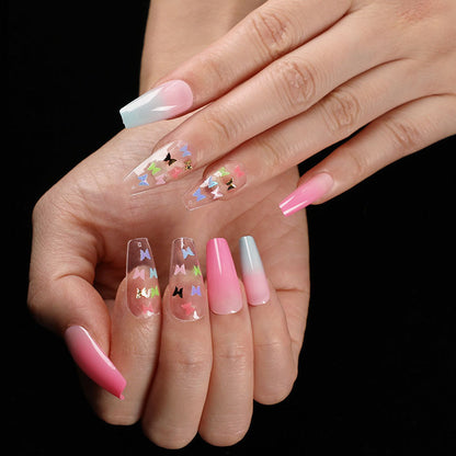 Wearing Nails, Fake Nails, Finished Ballet Nails, Cross-Border Transmission For Nail Nails To Wear 24 pieces