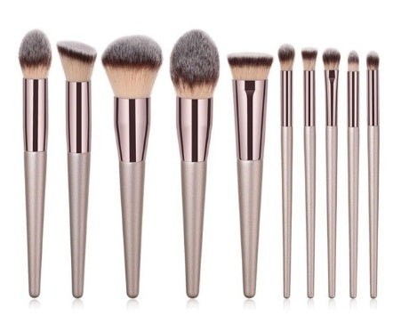 Champagne Gold Makeup Brush Set