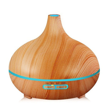 Creative Home Appliance Full Wood Grain Remote Control Aromatherapy Lamp Louisiana Mart