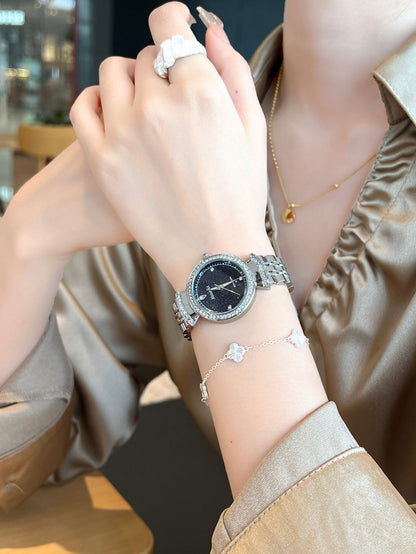 Women's Marble Dial Watch