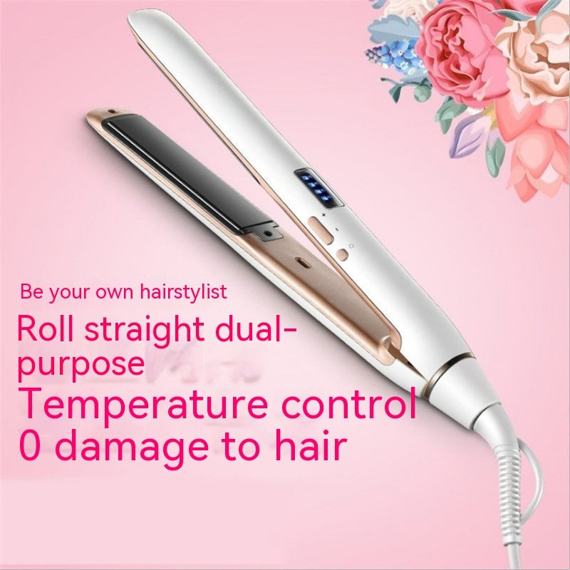 Hair Curler and Straightener 2-in-1 Dual-Use Air Bangs