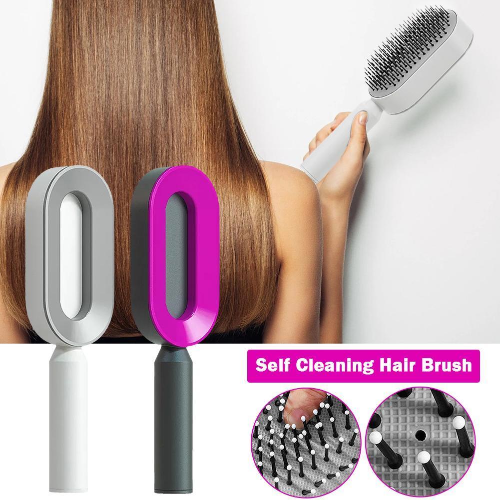 Women Fashion 3D Hair Growth Comb Hairbrush Self-Cleaning Hair Brush  Self Cleaning Hair Brush For Women Massage Scalp Promote Blood Circulation Anti Hair Loss Louisiana Mart