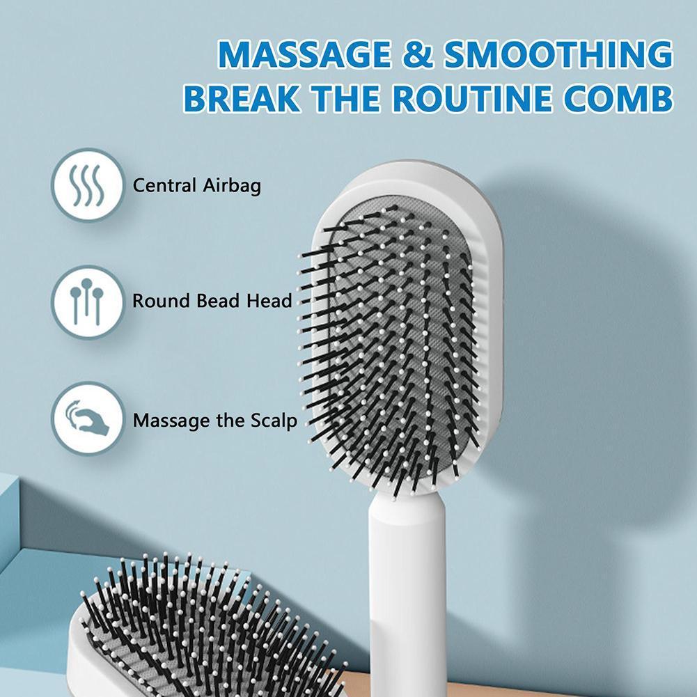 Women Fashion 3D Hair Growth Comb Hairbrush Self-Cleaning Hair Brush  Self Cleaning Hair Brush For Women Massage Scalp Promote Blood Circulation Anti Hair Loss Louisiana Mart
