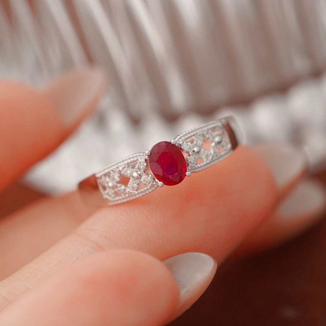 French Sterling Silver New Chinese Ring