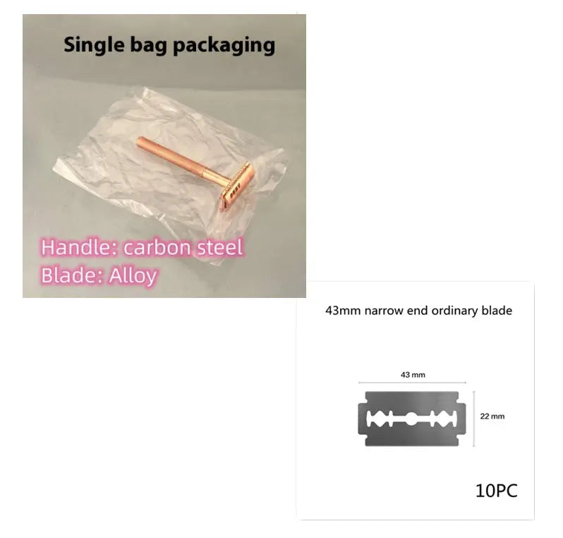 Manual vintage razor men's razor metal gift Louisiana Mart