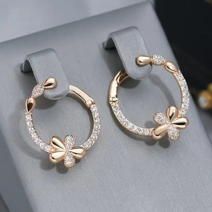 Personalized Round Ring Earrings For Women