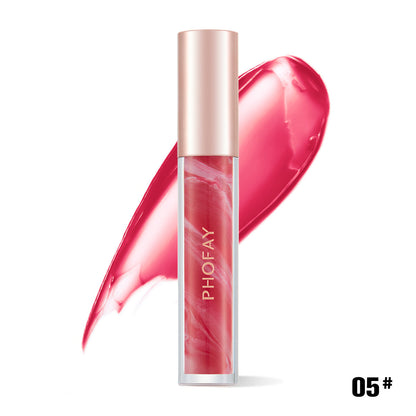 PHOFAY Rose Blooming Hydrating Lip Gloss Louisiana Mart