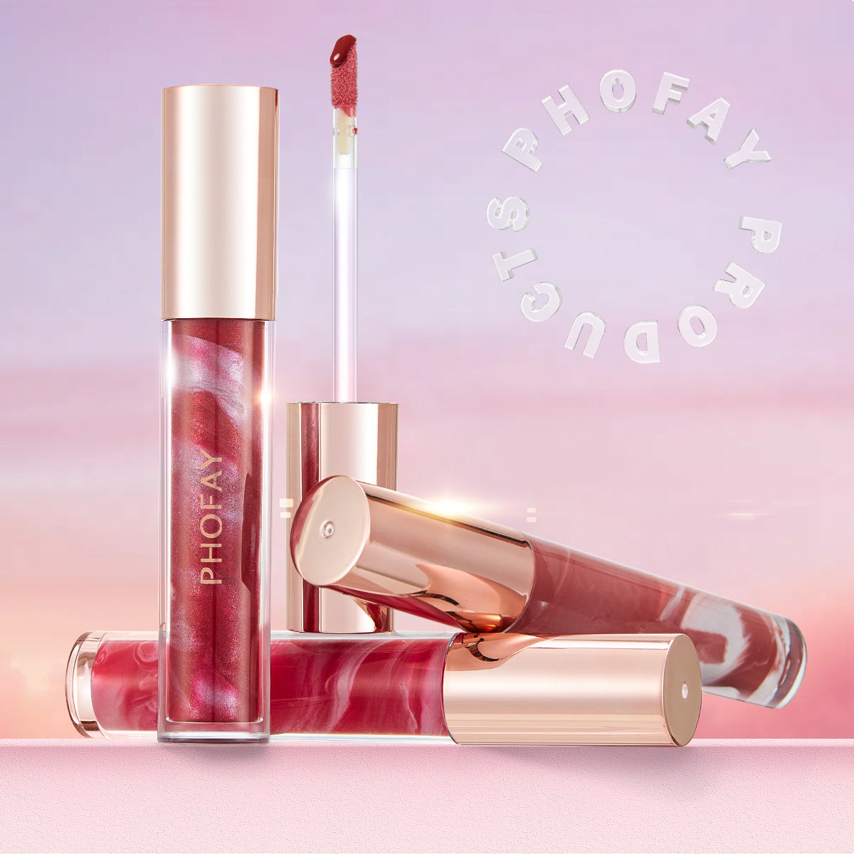PHOFAY Rose Blooming Hydrating Lip Gloss Louisiana Mart