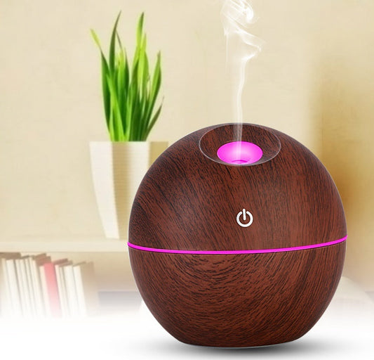 USB Aroma Essential Oil Ultrasonic Cold Steam Diffuser Air Humidifier Purifier 7 Color Change LED Night Light for Home Office Louisiana Mart