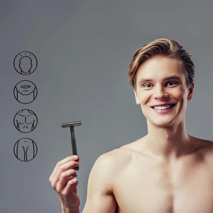 Manual vintage razor men's razor metal gift Louisiana Mart