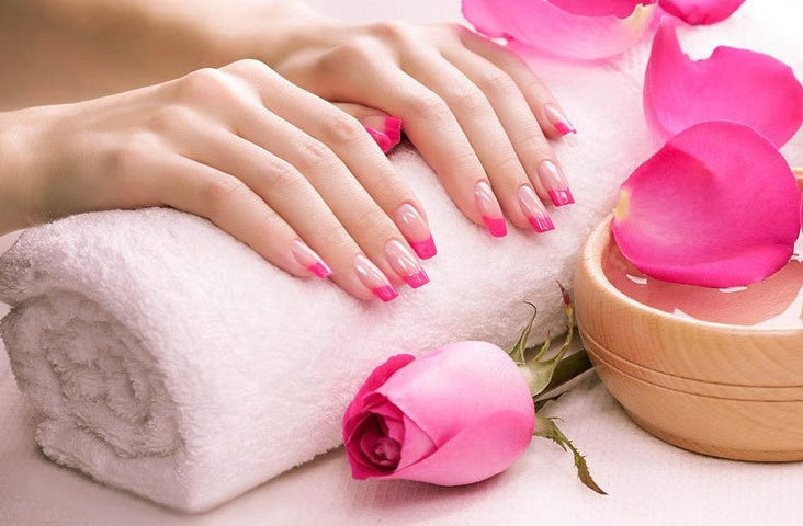 Nail art  Nail art finished French long fake nail patch long French Louisiana Mart