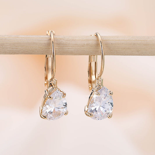 Simple Metal Fashion Earrings Cute Girly Temperamental Ornament