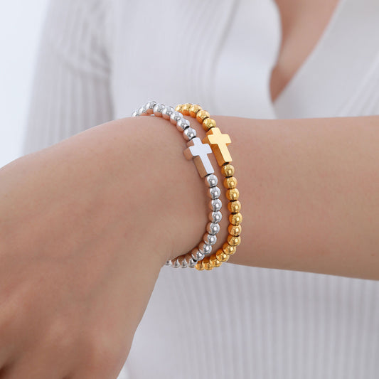 Beaded Gold Bracelet Simple Women's Jewelry