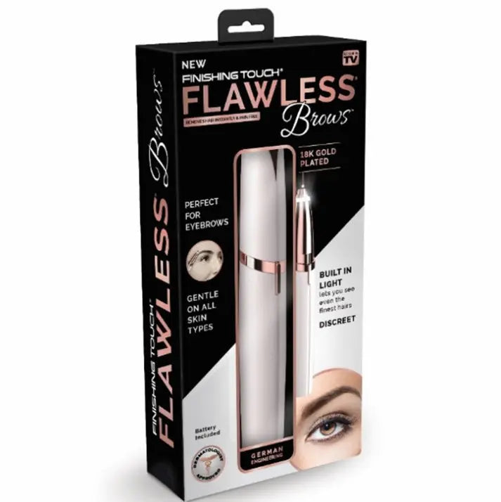 Dermatologist approved Flawlessly Brows Electric Eyebrow Remover Louisiana Mart