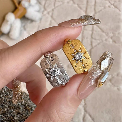 Ancient Faralis Hexagram Point Diamond Ring