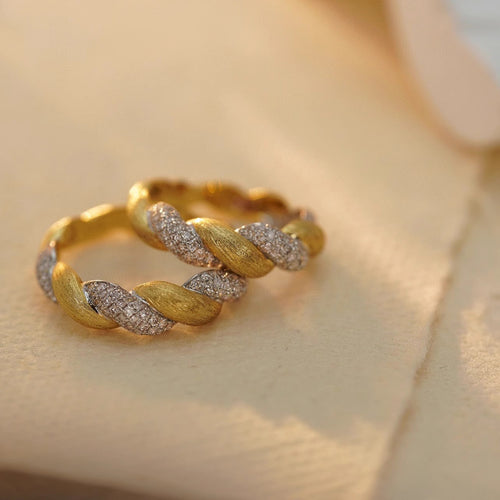 S925 Sterling Silver Ring Points Golden Women's