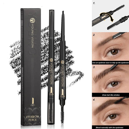 Fog Sense Three In One Eyebrow Pencil Waterproof Smear-proof Louisiana Mart