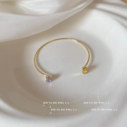 Rhinestone Bracelet Design Sense Simple Graceful White All-matching Vintage Bracelet