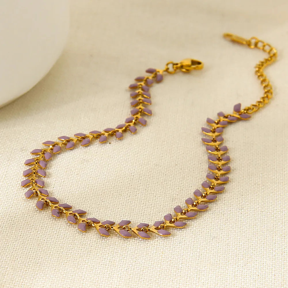 Stainless Steel All-match Twin Bracelet Natural Stone Bracelet