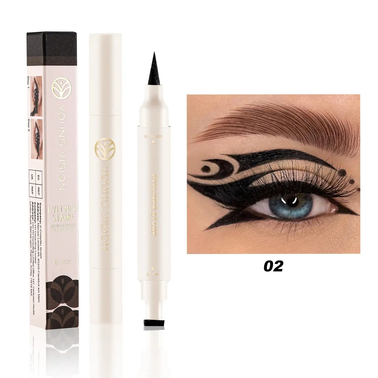 Black And White Seal Eyeliner Not Easy To Smudge Louisiana Mart