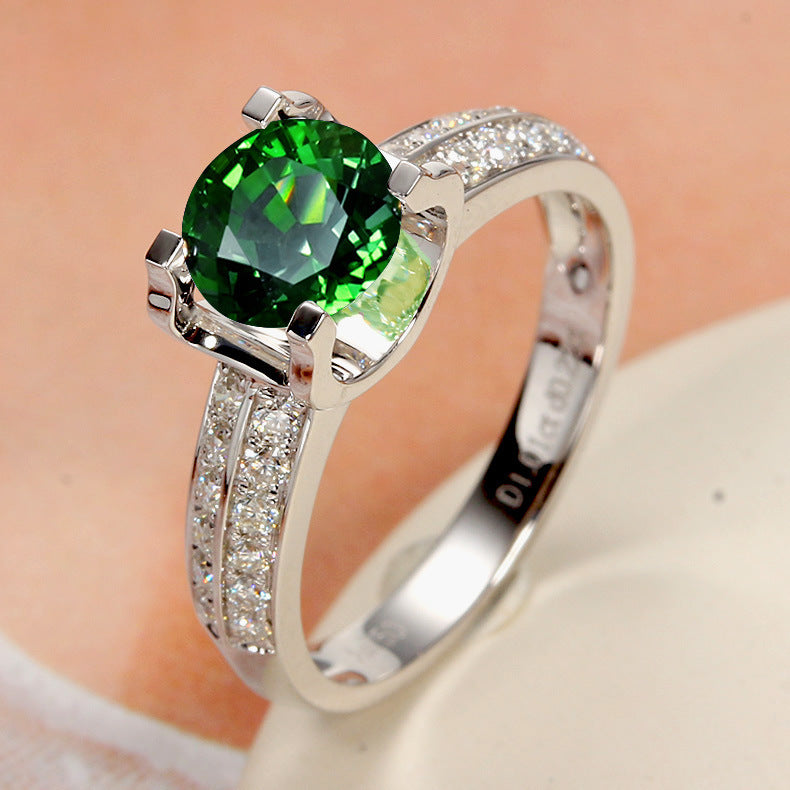 Moissanite Temperament Open Ring For Women