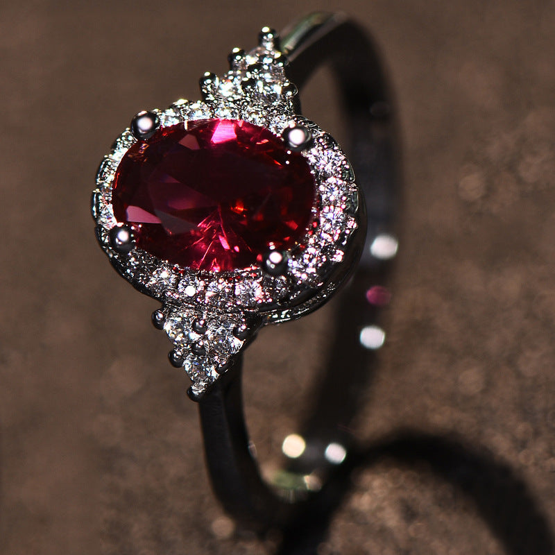 Ruby Ring Oval Shape