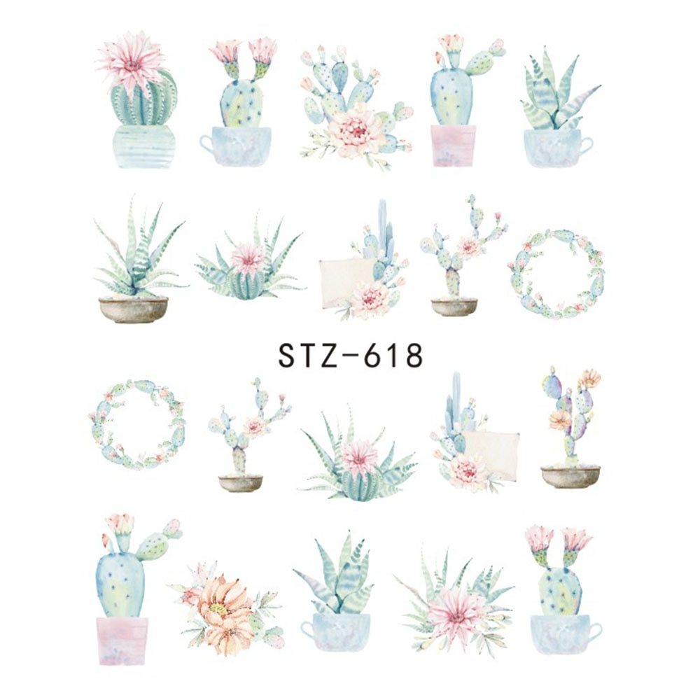 1pcs Nail Sticker Butterfly Flower Water Transfer Decal Sliders for Nail Art Decoration Tattoo Manicure Wraps Tools Tip JISTZ508 Louisiana Mart