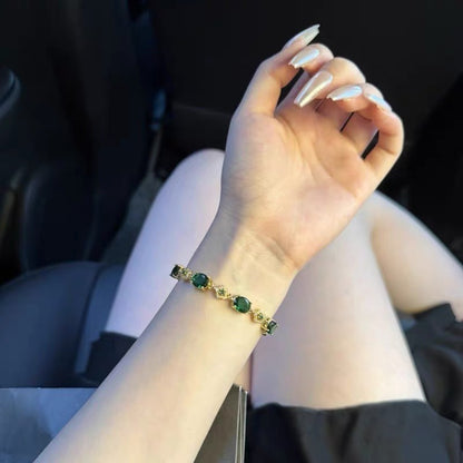 Rhinestone Bracelet Design Sense Simple Graceful White All-matching Vintage Bracelet