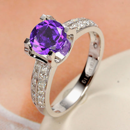 Moissanite Temperament Open Ring For Women