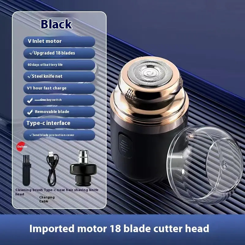 2-in-1 Capsule Electric Shaver Nose Hair Trimming Rechargeable Louisiana Mart